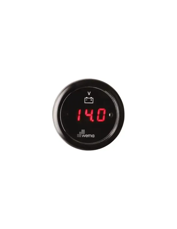 Wema voltmeter LED zwart of wit Shop Nu