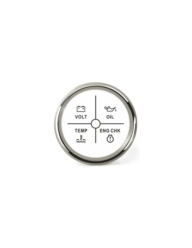 Hollex Alarminstrument 4 in 1 Wit/RVS 9-32V Rechtstreeks Van De Fabrikant