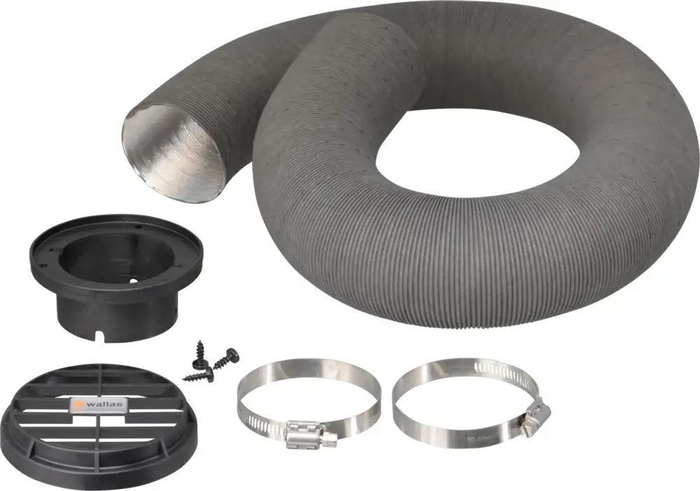 WALLAS 1332 warmluchtslang 75 mm met afdekplaat, voor Petr.1 Beperkte Voorraad