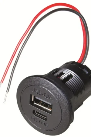 Betrouwbaar PHILIPPI USB-C dubbele wandcontactdoos 12/24V