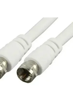 Antennekabel Coax 75 Ohm, Wit met F connectoren Hete Deal