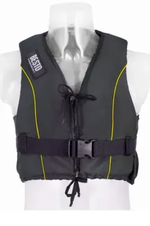 Meest Verkocht Zwemvest Besto Dinghy Zipper 50N All Black / Yellow
