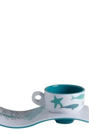 Scheepsservies Coastal Espresso Kop en Schotel - 6 Stuks Uitverkoop
