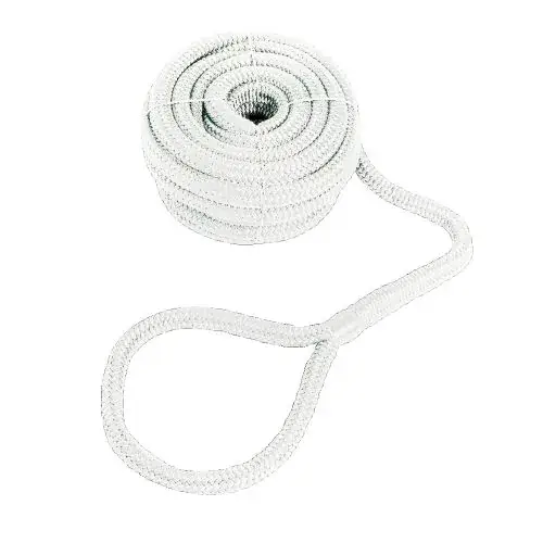 Osculati Landvast Dubbel gevlochten Polyester Wit met Oog Premium