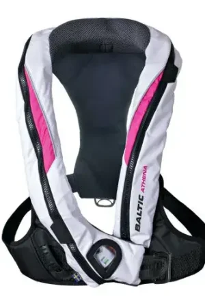 Baltic Athena Automatisch Reddingsvest 165N met Harnas Roze/Wit Koopje