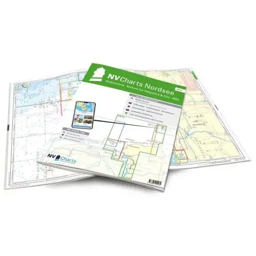 Koop Online NV Atlas Waterkaart DE13 Nordsee - Ostfriesland, Borkum tot Helgoland en Ems