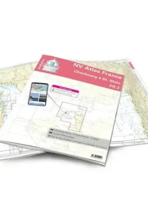 Beperkte Voorraad NV Atlas Waterkaart FR2 Frankrijk - Cherbourg tot St. Malo