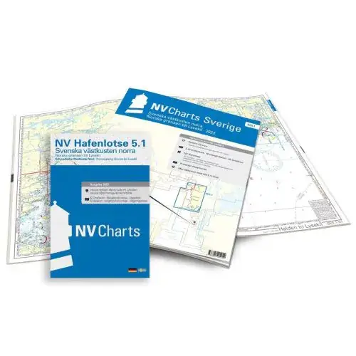 NV Atlas Waterkaart Serie 5.1 Zweden - Westkust Noord Hoge Kwaliteit
