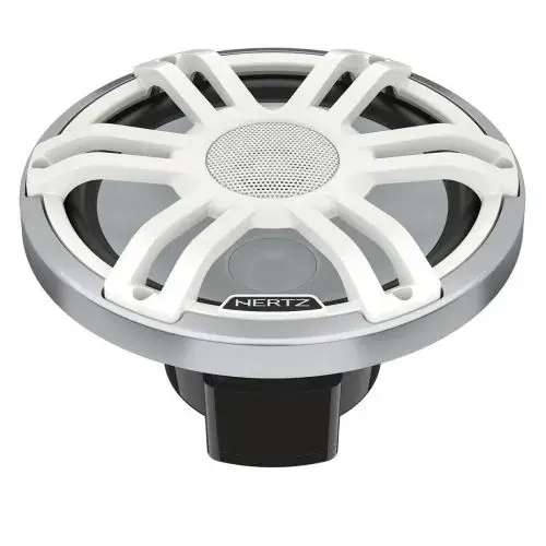 Rechtstreeks Van De Fabrikant Hertz HMX 8 S-LD-SW Marine Speakers Sport Wit met RGB verlichting 100 Watt Set van 2