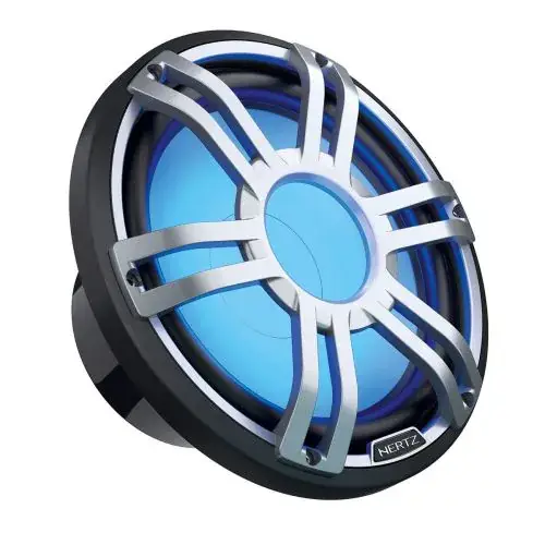 Hertz Marine Subwoofer HMS 10 S-LD-G met RGB Verlichting Grijs 500 Watt Lage Kosten