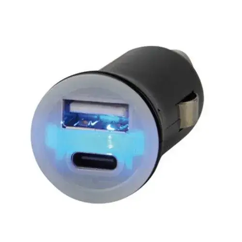 Dubbel USB A/C Sigarettenplug 12/24 volt Gereduceerde Prijs