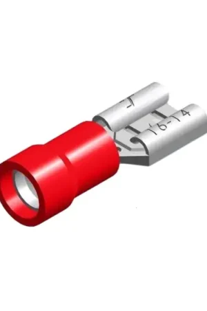 PVC huls 6.3X0.8 rood 0,5-1,5mm² verpakking 5 stuks Betaalbaar