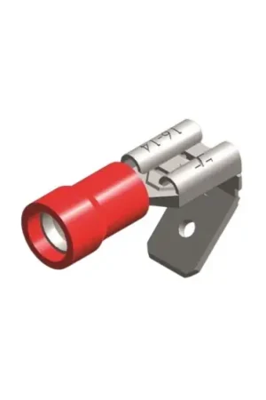 Weekendaanbieding PVC huls 6.3X0.8 rood 0,5-1,5mm² verpakking 5 stuks