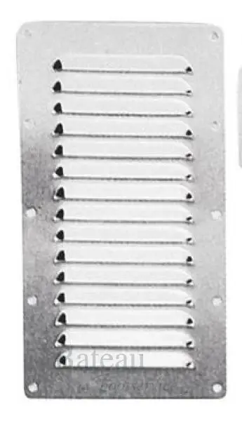 Ventilatierooster RVS 122 x 128 mm Betrouwbaar