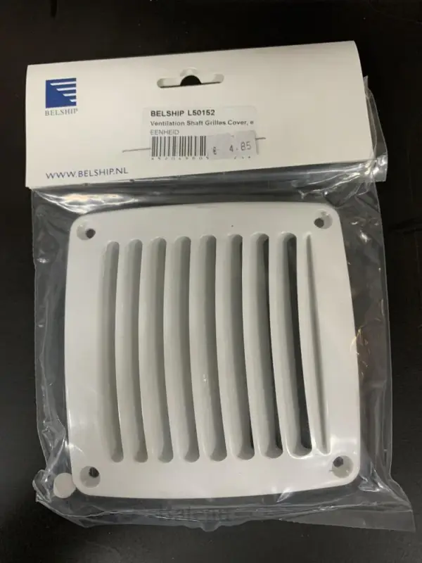 Ventilatierooster 92 x 92 mm Wit Must-Have