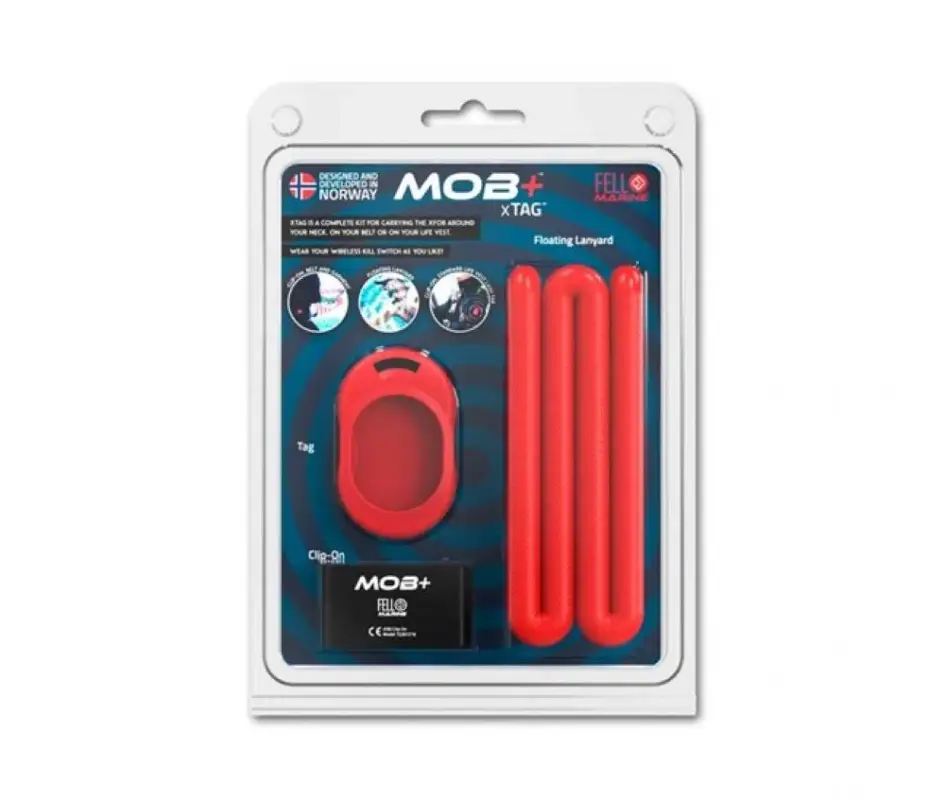 Fell Marine MOB+™ xTAG™ rood Gecertificeerd