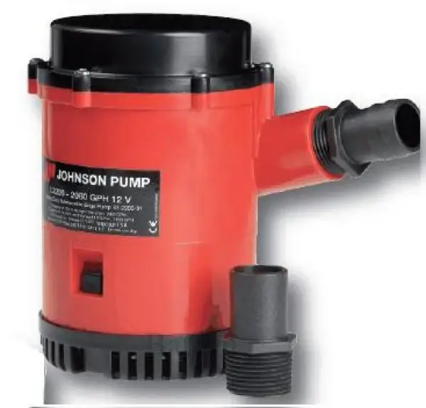 Nu Kopen Johnson Bilgepomp L2200 1980 GPH 12Vmet terugslagklep