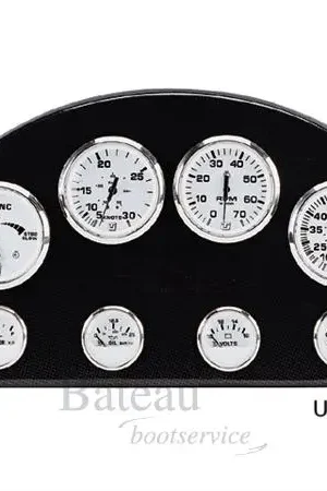 Uflex Ultrawhite SS Oliedrukmeter 0-10 Bar, 53mm Gereduceerde Prijs