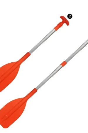 Koopje Mini peddel uitschuifbaar met haak zwart of oranje