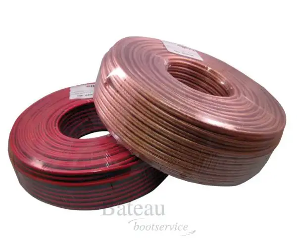 Beste Prijs Speakerkabel100 meter2 x 2,5mm2 transparant