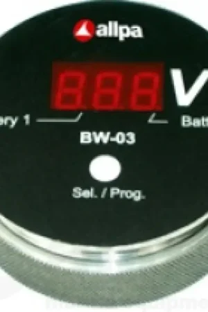 Allpa Battery watch monitor model 'BW-03', slimme spanningsmeter voor meerdere accu's, display: rood Superprijs