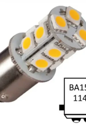 Laatste Kans Nautic Led Ba15D dubbel 10-35VDC 2.0W/20W WW