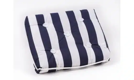 Goedkoop Kapok kussen-enkel- blauw/wit streep