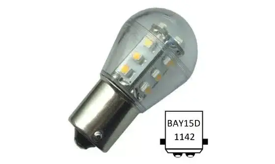 Nautic Led BaY15D navigatie verlichting 10-35VDC 1.2/10W cool white Koopje