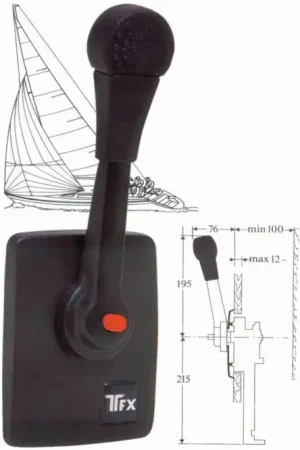 Teleflex zijwand montage schakelkast zeilboot B80/S (700SS) Beperkt Aanbod