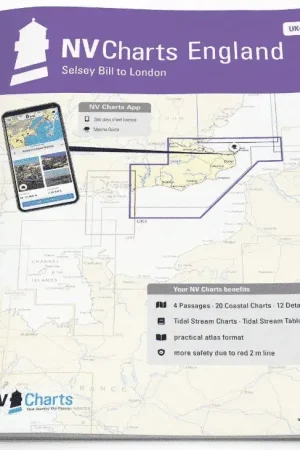 Dagaanbieding NV-Charts Atlas UK4 Selsey Bill to Londen