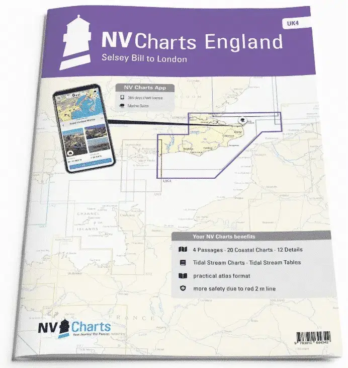 Dagaanbieding NV-Charts Atlas UK4 Selsey Bill to Londen