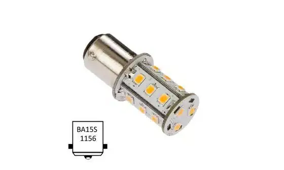 Flitsaanbieding Nautic Led Ba15S enkel 10-35VDC 2.6W/25W WW