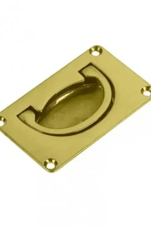 Aanbieding Luikring messing 80x49mm