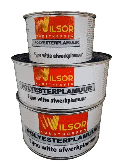 Wilsor Polyesterplamuur wit set – 200gr Alleen Vandaag