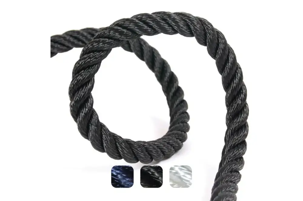 M-Ropes Polyester landvast 3-strengs – div. kleuren en Ø Exclusieve Aanbieding