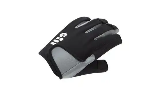 Gill Deckhand Zeilhandschoenen Korte Vingers Zwart Exclusieve Aanbieding