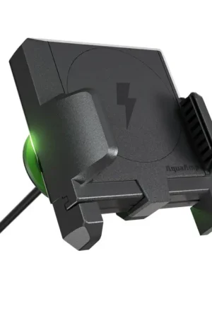 AquaAmp 910-SS Verticale slanke klemhouder met LED, 10W Qi, geen magneet Merkproduct