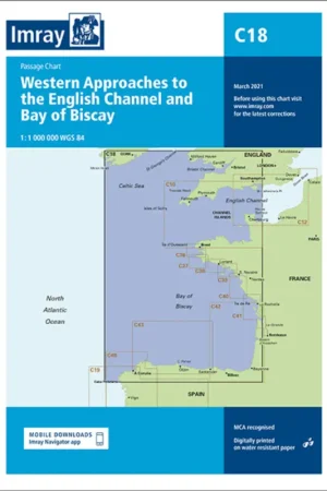 Imray C18 Western Approaches to the English Channel & Bay of Biscay Direct Beschikbaar