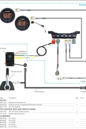 Aanbieding Yamaha Mechanical Remote Control Single Engine