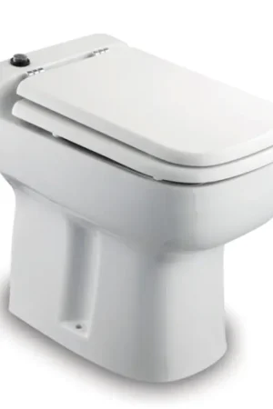 Dagaanbieding Tecma Polyester (MDF kern) Bril en Deksel (wit) Prestige 50