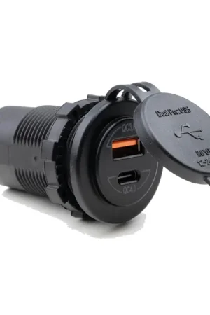 Bestel Nu 12 Volt stopcontact USB C en USB A Quick Charge 4.0