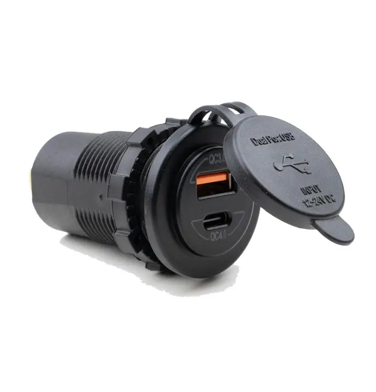 Bestel Nu 12 Volt stopcontact USB C en USB A Quick Charge 4.0