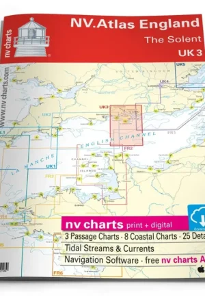 NV Charts Engeland – UK3 de Solent Favoriet