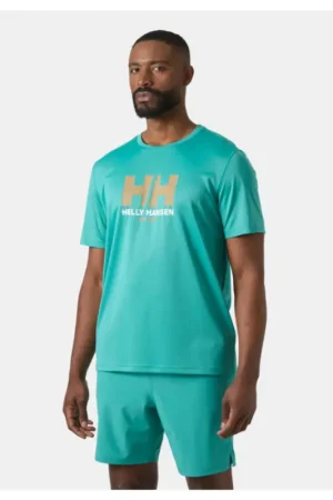 Gratis Retour Helly Hansen Tech T-shirt | Heren | Graphic Donkergroen