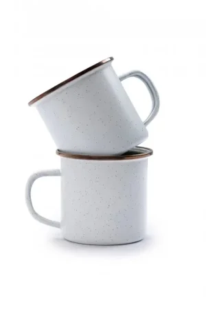Enamel Mokken Set van 2 – Barebones Rechtstreeks Van De Fabrikant