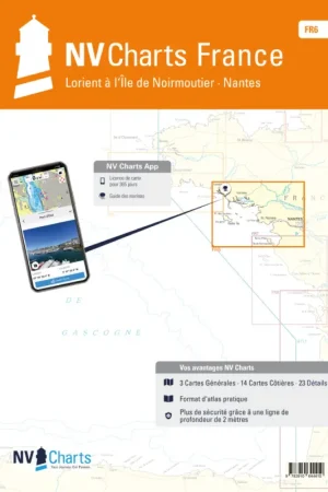 Favoriet NV Charts FrankrijkFR 6 – Lorient naar Île de Noirmoutier – Nantes
