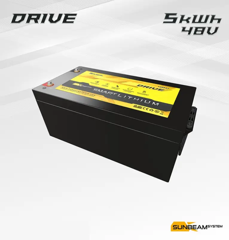 SUNBEAMsystem Smart Lithium DRIVE 48V 5KwH Snelle Levering