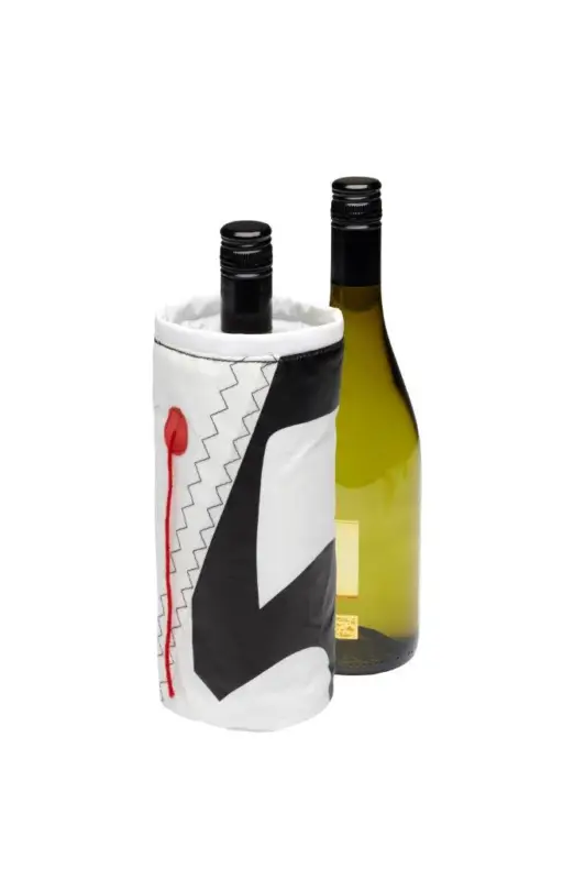 Gecertificeerd Zeildoek Wijnkoeler Voor 1 Fles Zwart