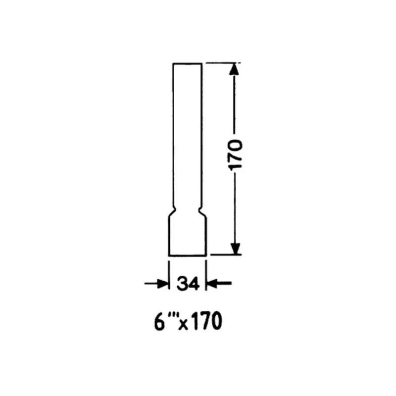 Rechtstreeks Van De Fabrikant Reserveglas 6''' x 170 mm