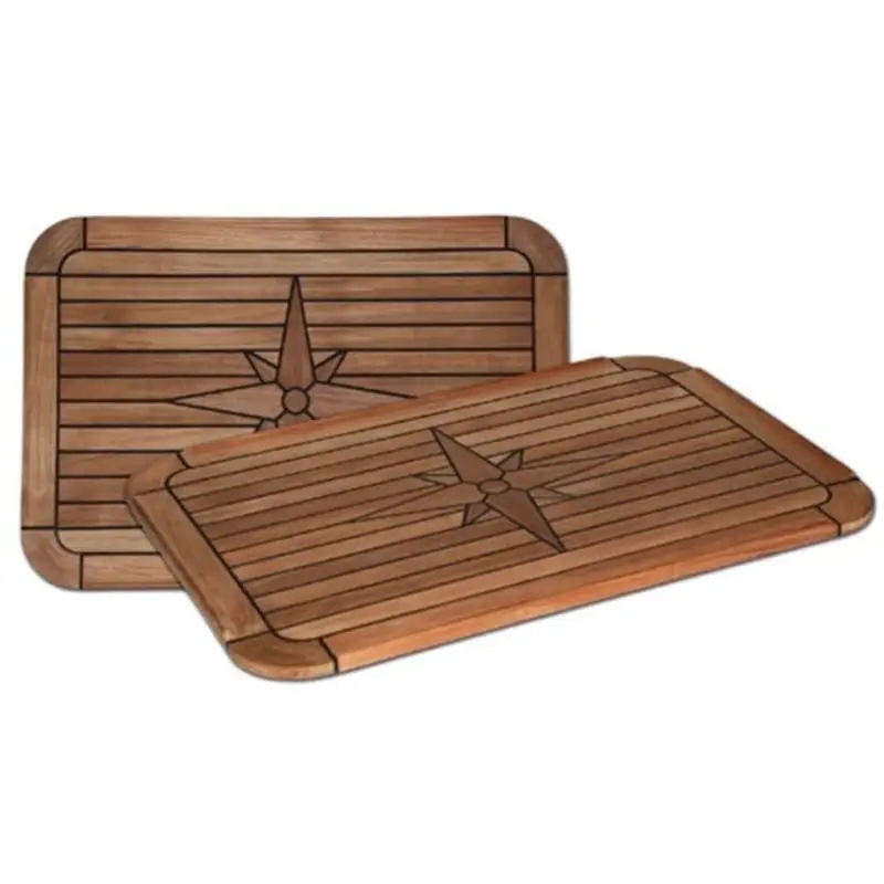 Veilige Betaling Los Teak tafelblad - Soft Square